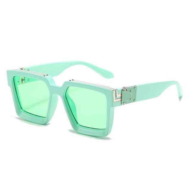 Black Vintage Design Sunglasses Luxury Design Stylish Classic  Sunglasses For Women Fashionable Trending Rectangle Shape Sunglasses For Ladies Summer UV400 Shades For Female