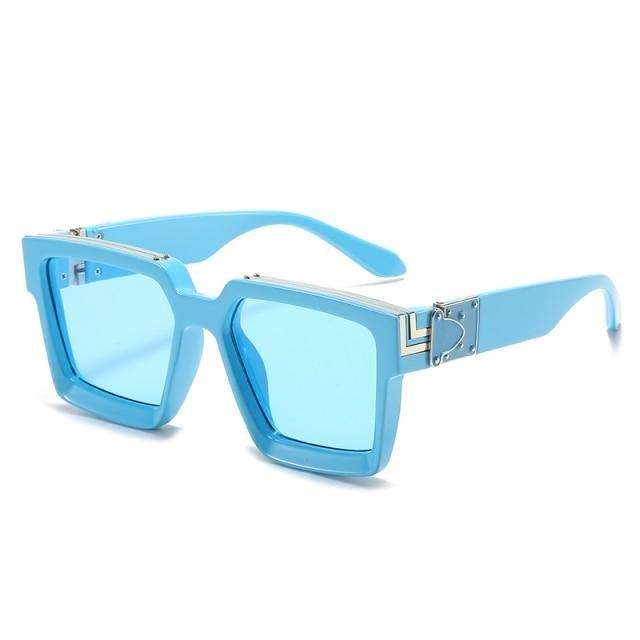 Black Vintage Design Sunglasses Luxury Design Stylish Classic  Sunglasses For Women Fashionable Trending Rectangle Shape Sunglasses For Ladies Summer UV400 Shades For Female