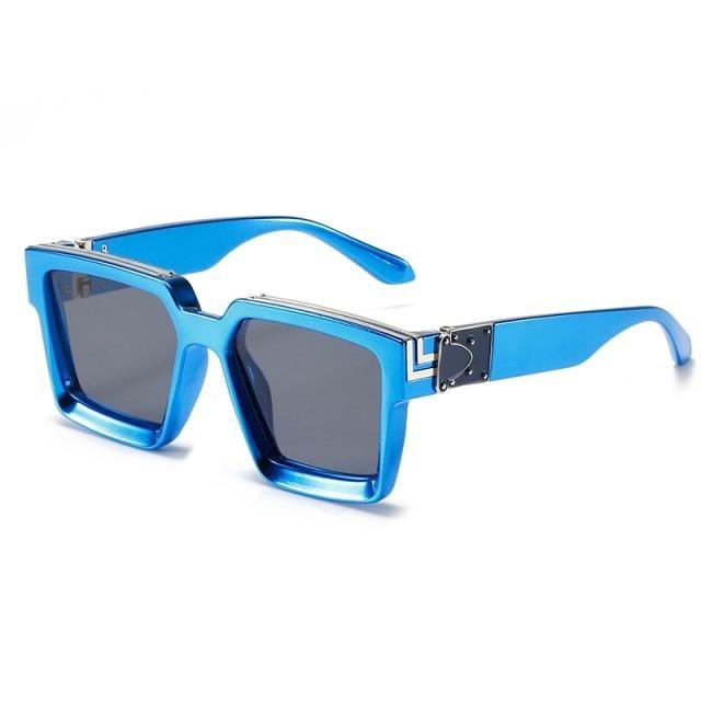 Black Vintage Design Sunglasses Luxury Design Stylish Classic  Sunglasses For Women Fashionable Trending Rectangle Shape Sunglasses For Ladies Summer UV400 Shades For Female