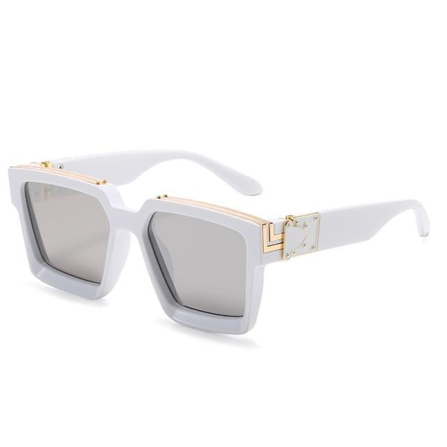 Black Vintage Design Sunglasses Luxury Design Stylish Classic  Sunglasses For Women Fashionable Trending Rectangle Shape Sunglasses For Ladies Summer UV400 Shades For Female