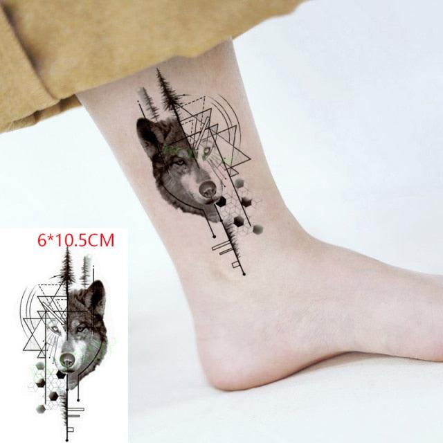 Black Waterproof Temporary Bird Tattoo Sticker Arm Leg Wrist Modern Small Tattoo For Womens And Kids