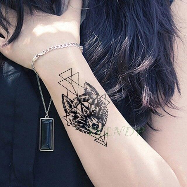 Black Waterproof Temporary Bird Tattoo Sticker Arm Leg Wrist Modern Small Tattoo For Womens And Kids