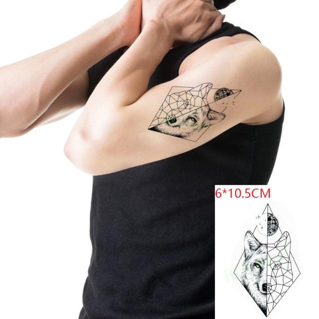 Black Waterproof Temporary Bird Tattoo Sticker Arm Leg Wrist Modern Small Tattoo For Womens And Kids