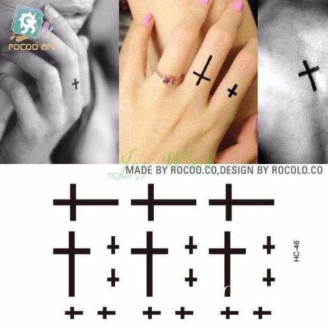 Black Waterproof Temporary Bird Tattoo Sticker Arm Leg Wrist Modern Small Tattoo For Womens And Kids