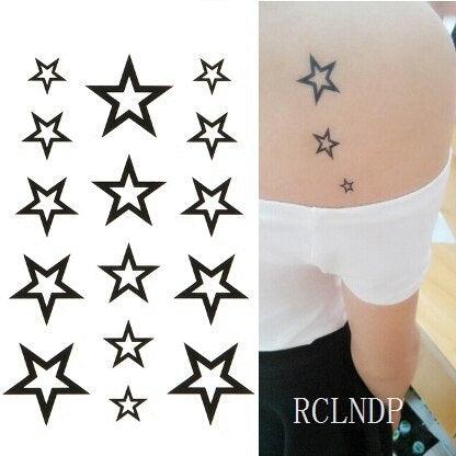Black Waterproof Temporary Bird Tattoo Sticker Arm Leg Wrist Modern Small Tattoo For Womens And Kids