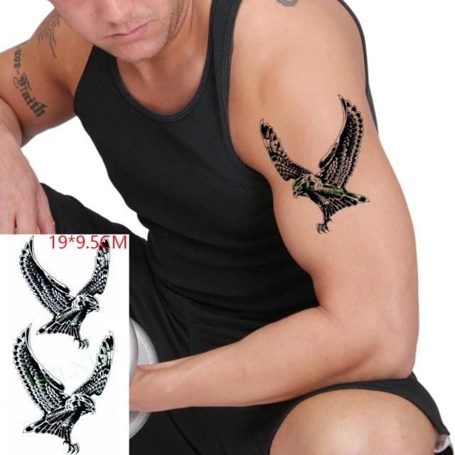 Black Waterproof Temporary Tattoo Sticker Different Design Colorful Fake Tattoo Arm Hand For Halloween Party Womens Mens