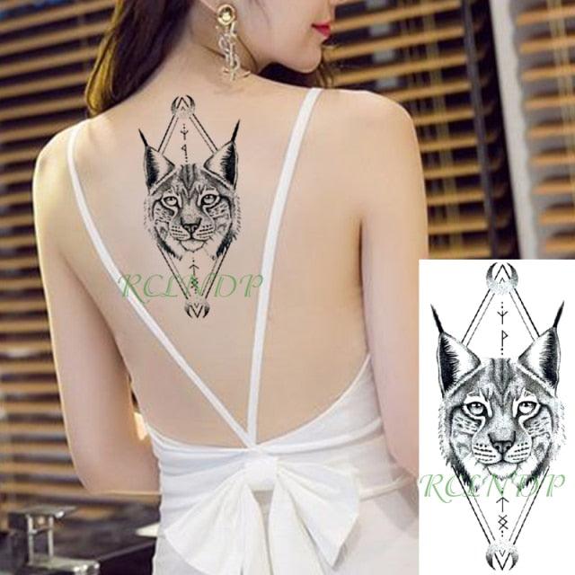 Black Waterproof Temporary Tattoo Sticker Different Design Colorful Fake Tattoo Arm Hand For Halloween Party Womens Mens