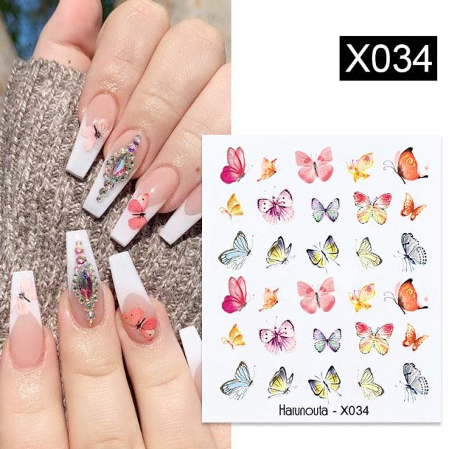 Black White Butterfly 3D Nails Sticker Geometry Decals Flower Gold Decals Designs For Nail Art Manicures Decorations Art Decorations Decoration Decal Self-Adhesive 3D Wave Design Decoration for Women Girls Tape Nail Art Stickers Decal Decoration