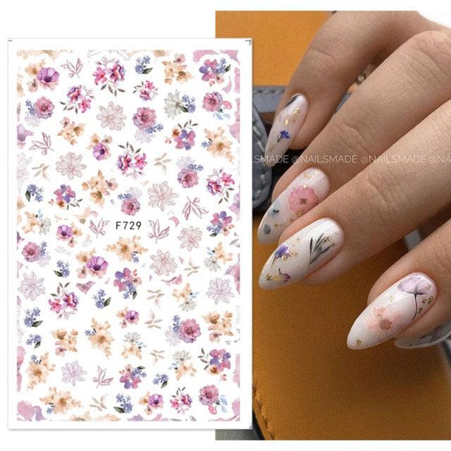 Black White Butterfly 3D Nails Sticker Geometry Decals Flower Gold Decals Designs For Nail Art Manicures Decorations Art Decorations Decoration Decal Self-Adhesive 3D Wave Design Decoration for Women Girls Tape Nail Art Stickers Decal Decoration