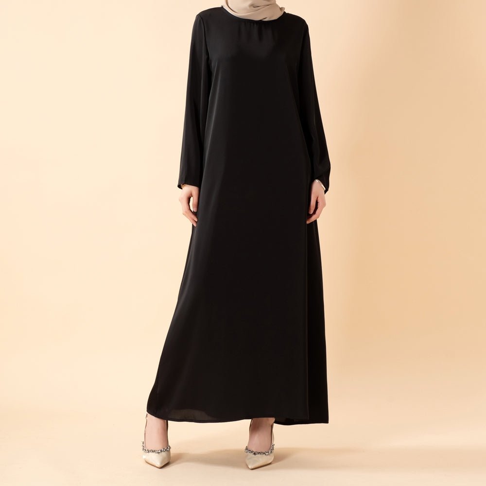 Luxury Floral Embroidered Double-Layer Chiffon Open Abaya(MOA308)