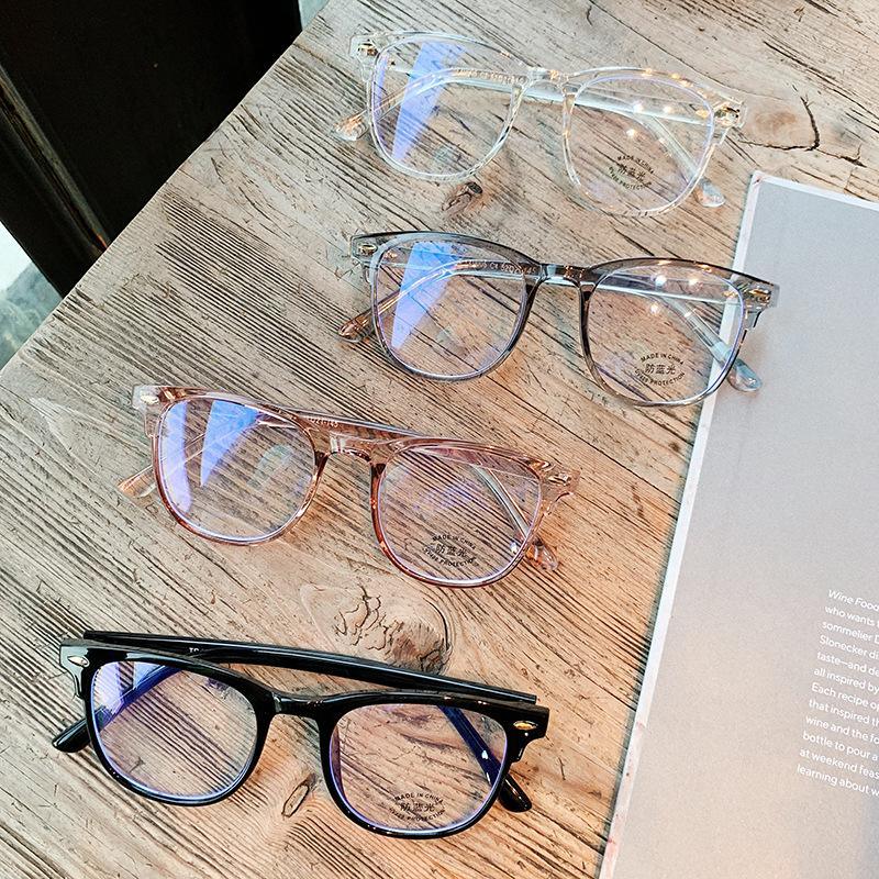 Blue Light Blocking Glasses Frame Lightweight Eyeglasses Frame Filter Blue Ray Computer Game Glasses  Oversized Women Eyeglasses Transparent Anti Blue Ray Men Modern Simple Frames