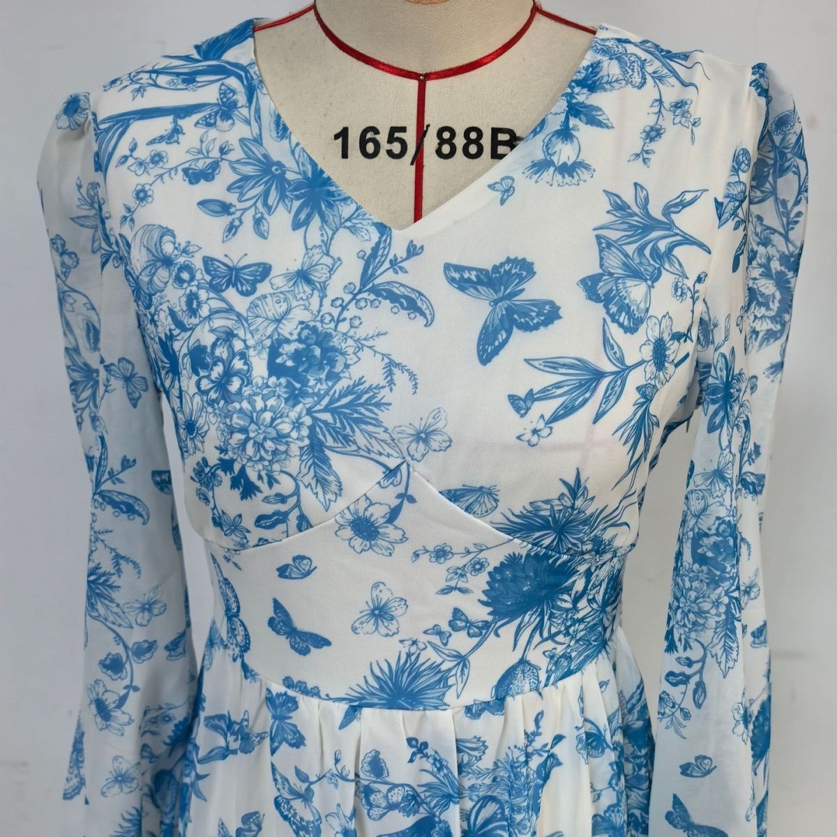Botanical Print Maxi Dress (MS392)