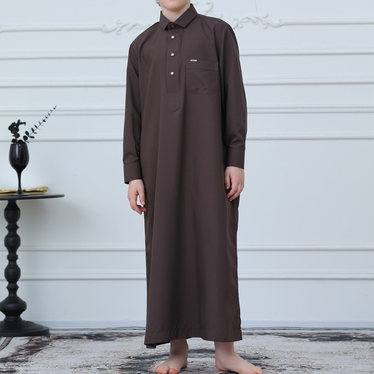 Boys Button-Front Thobe(MKB011)