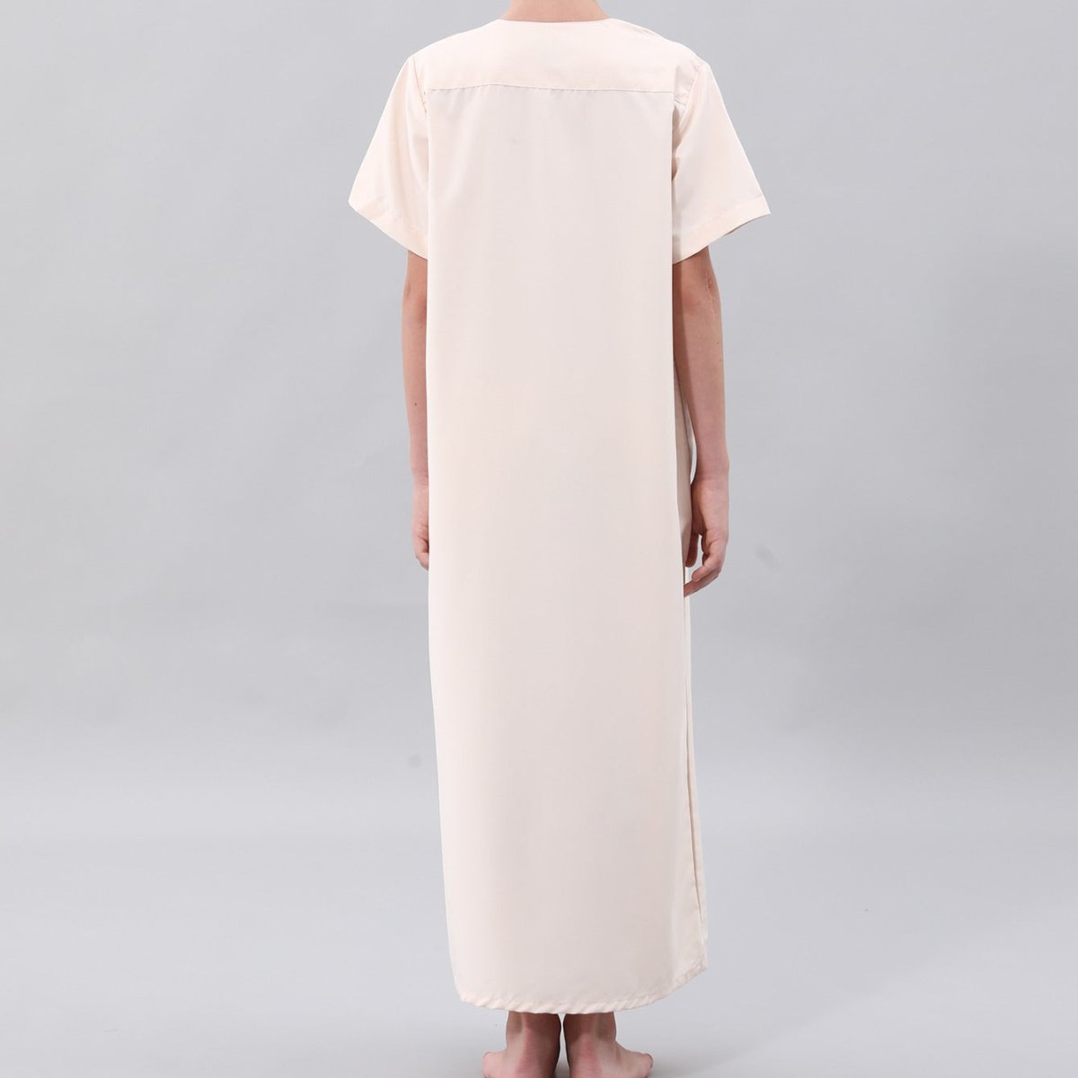 Boys' Embroidered Thobe with Chest Pocket(MKB026)