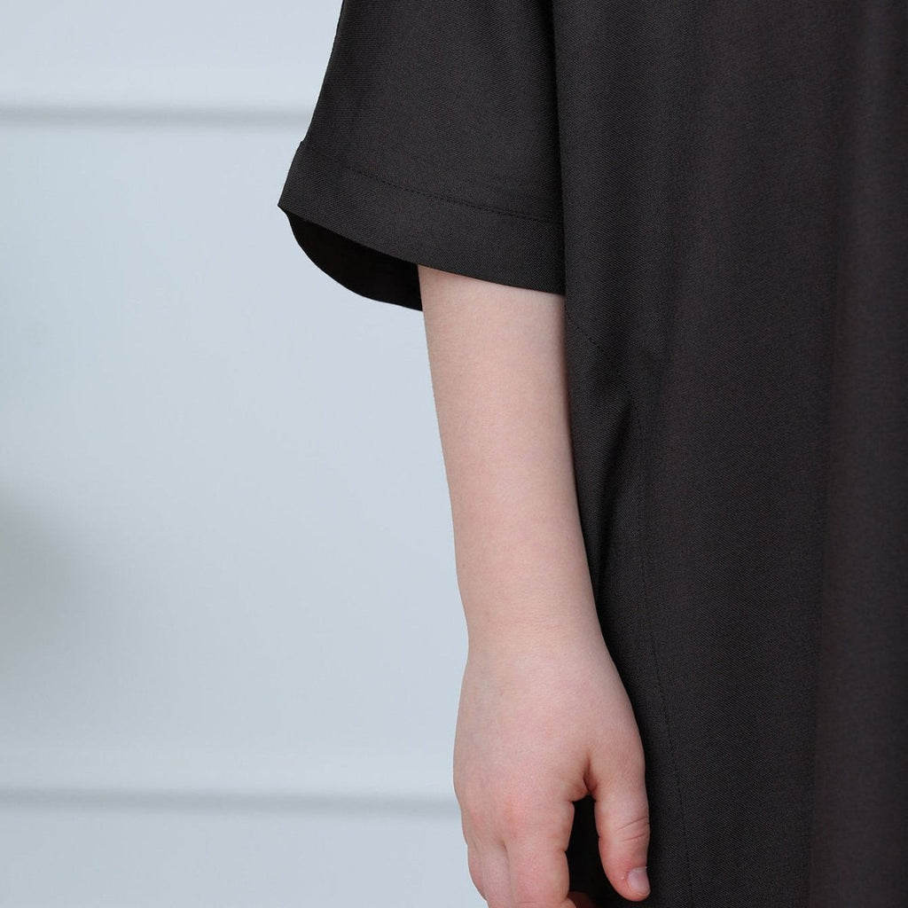 Boys' Embroidered Thobe with Pockets(MKB023)