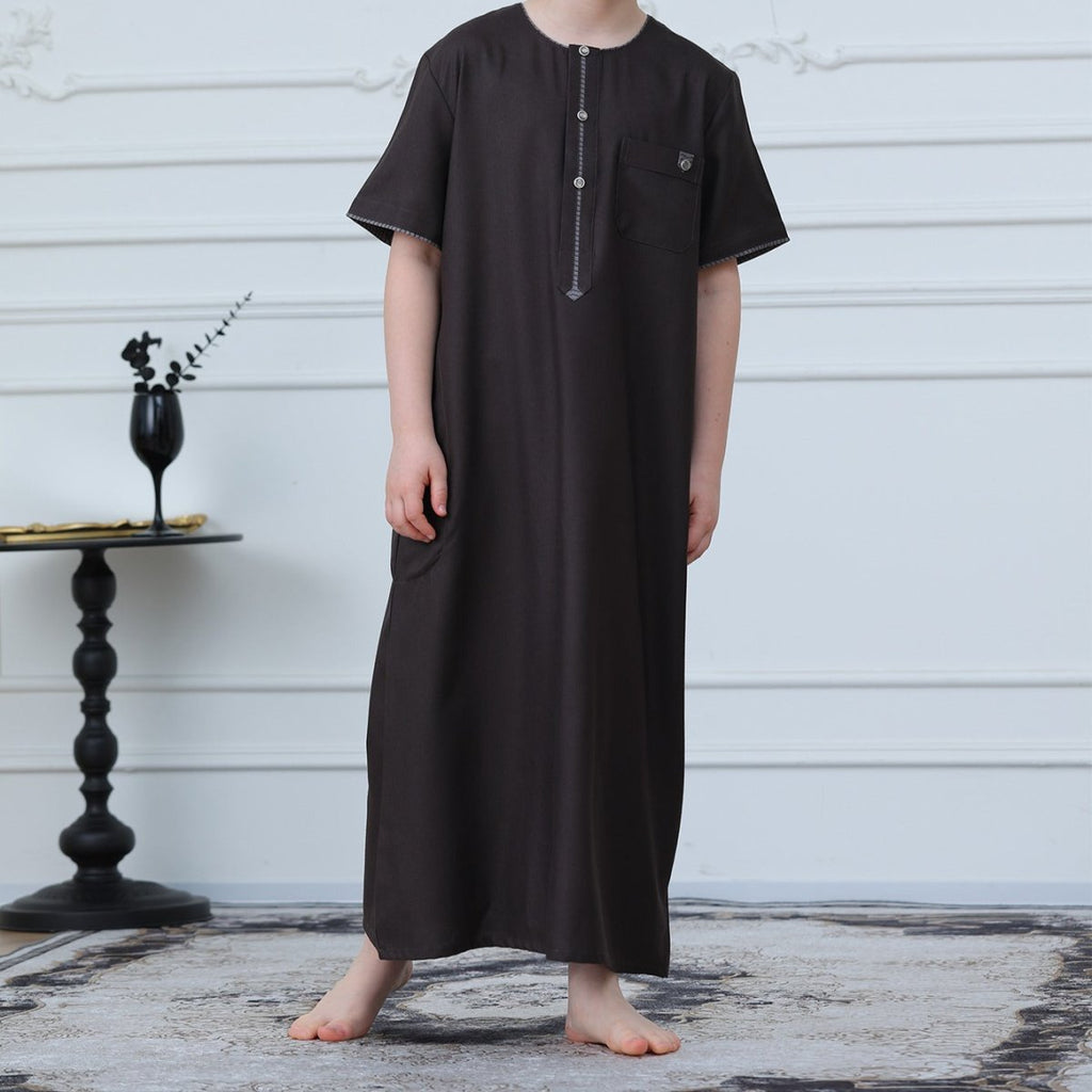 Boys' Embroidered Thobe(MKB032)