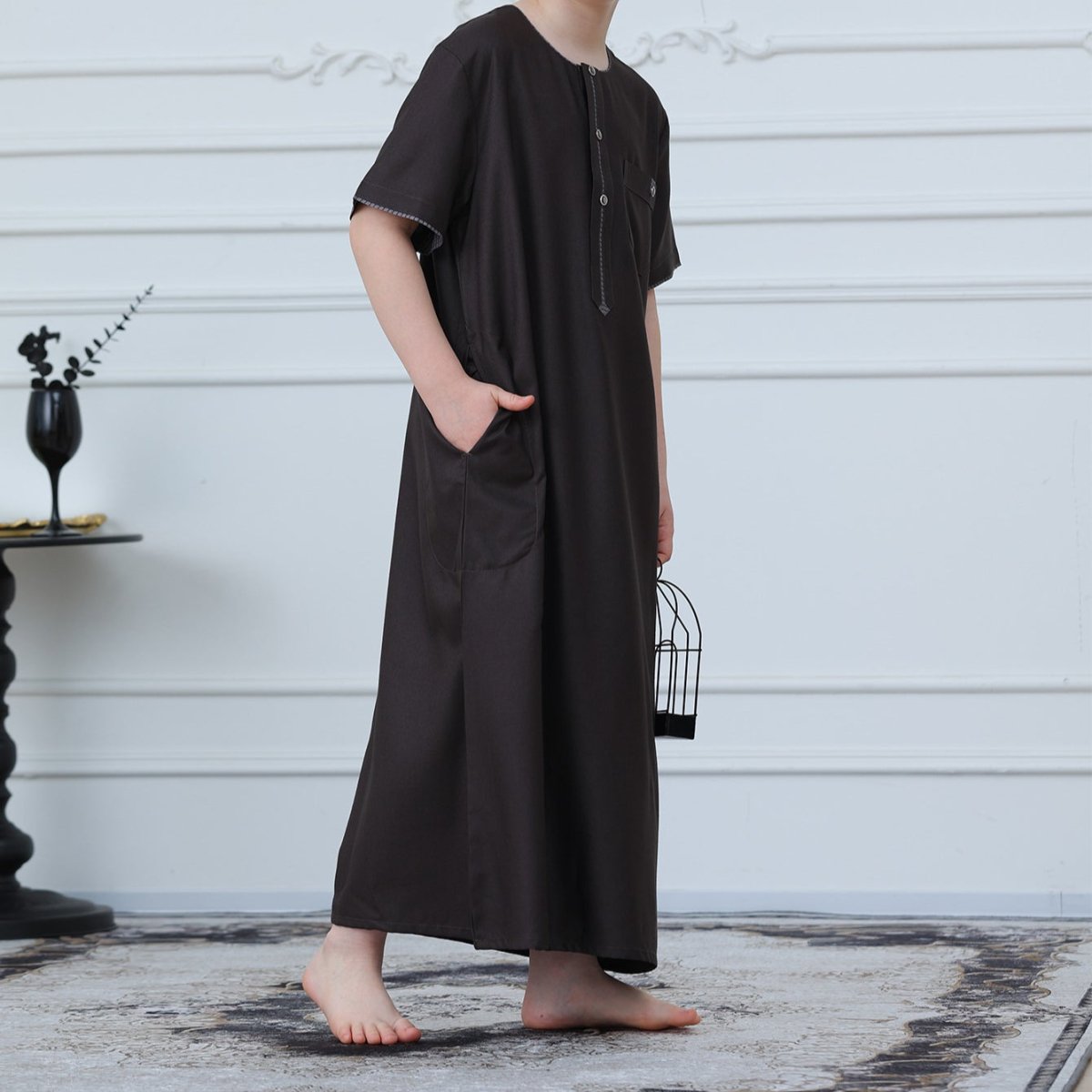 Boys' Embroidered Thobe(MKB032)