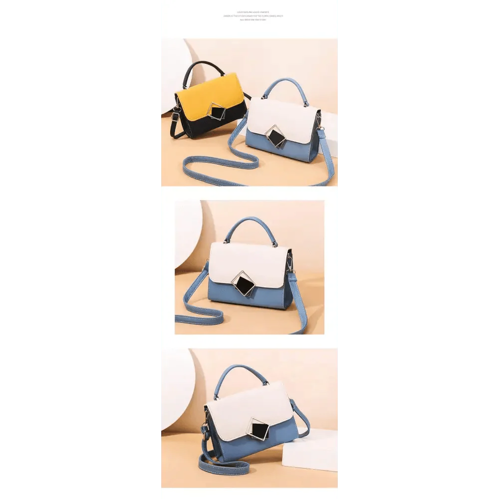 Brand New Attractive Candy Color Design PU Leather Crossbody Bags For Women And Girls Nice Shoulder Hand Bag, Travel Handbags, Stylish Phone Purse Mini Flap