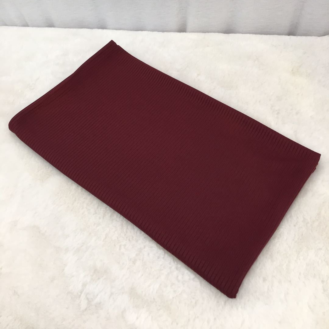 Breathable Stretch Knit Scarf Hijab (MH189)