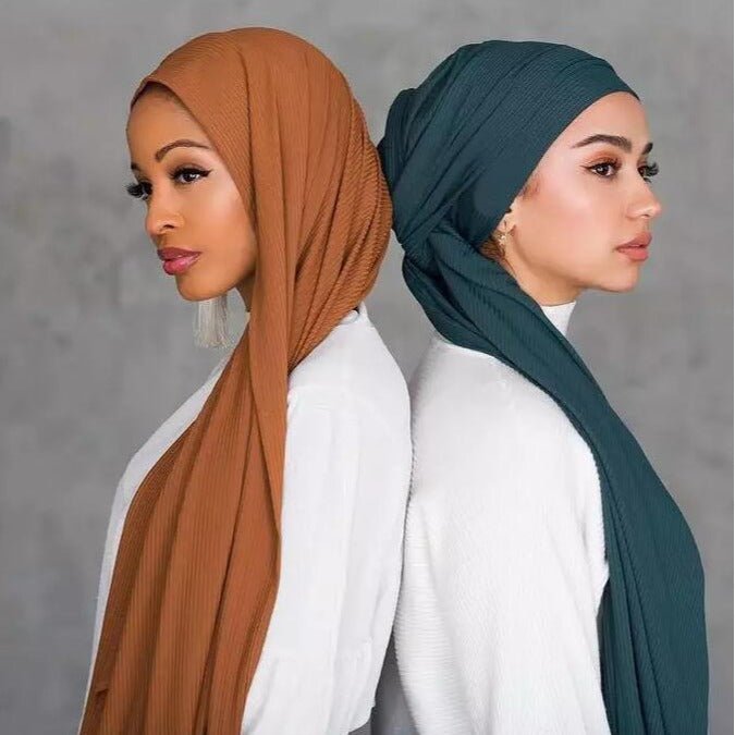 Breathable Stretch Knit Scarf Hijab (MH189)