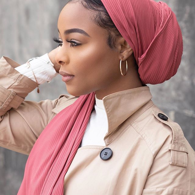 Breathable Stretch Knit Scarf Hijab (MH189)