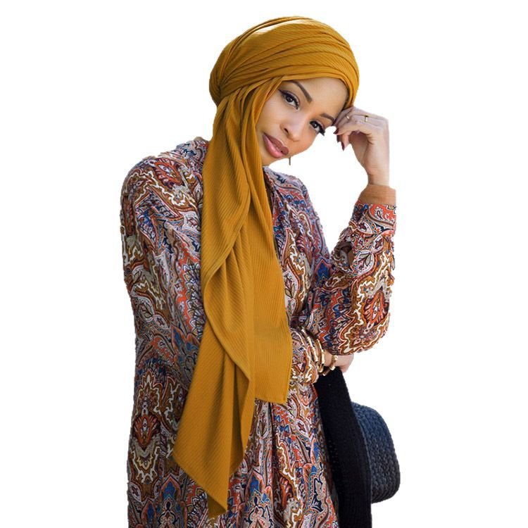 Breathable Stretch Knit Scarf Hijab (MH189)