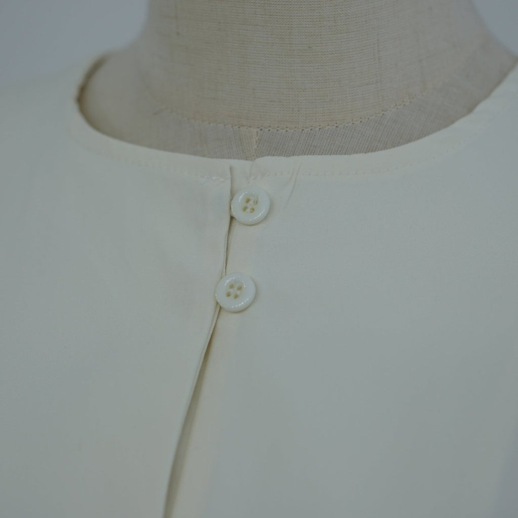 Button-Front Longline Top & Wide-Leg Trouser Set(MS456)