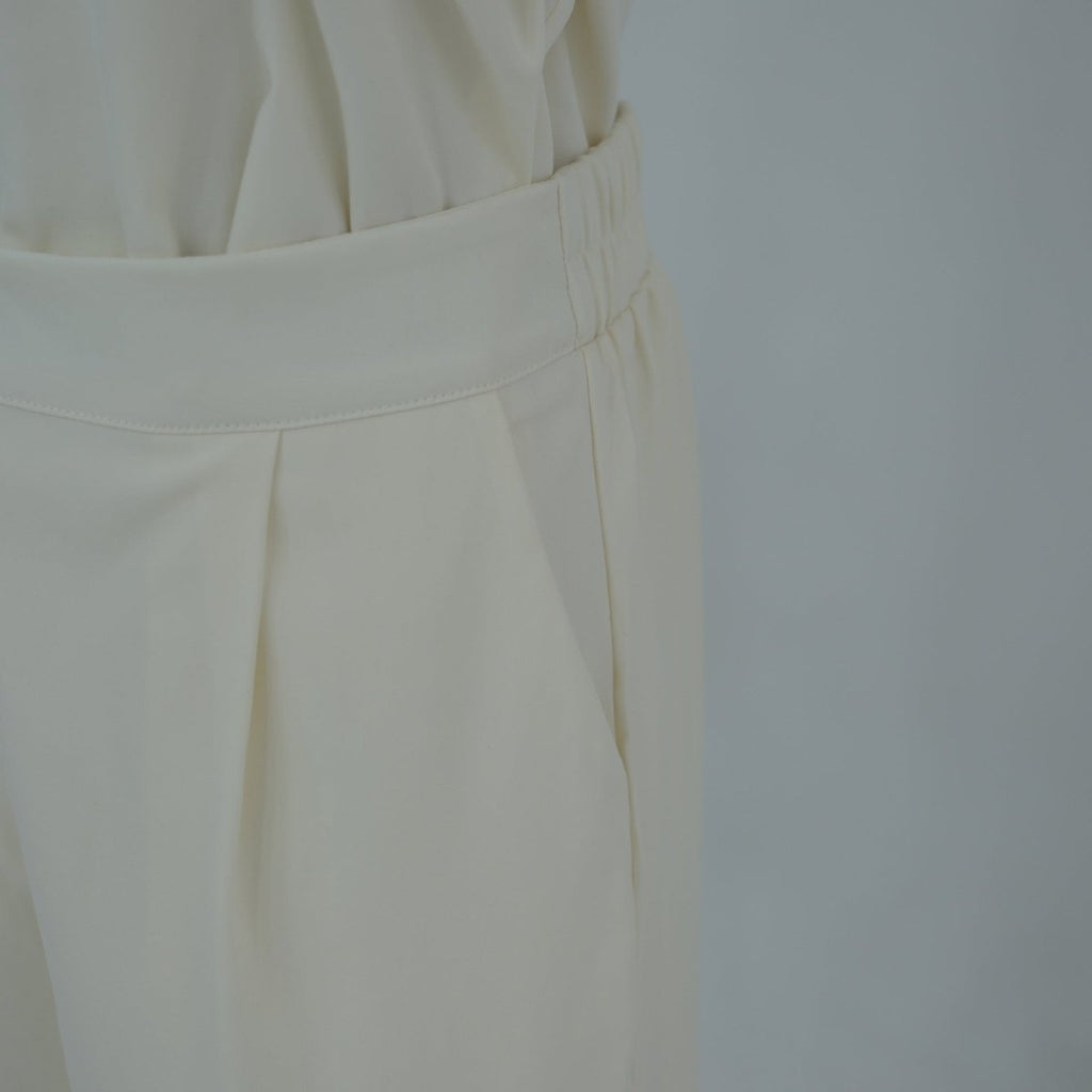 Button-Front Longline Top & Wide-Leg Trouser Set(MS456)