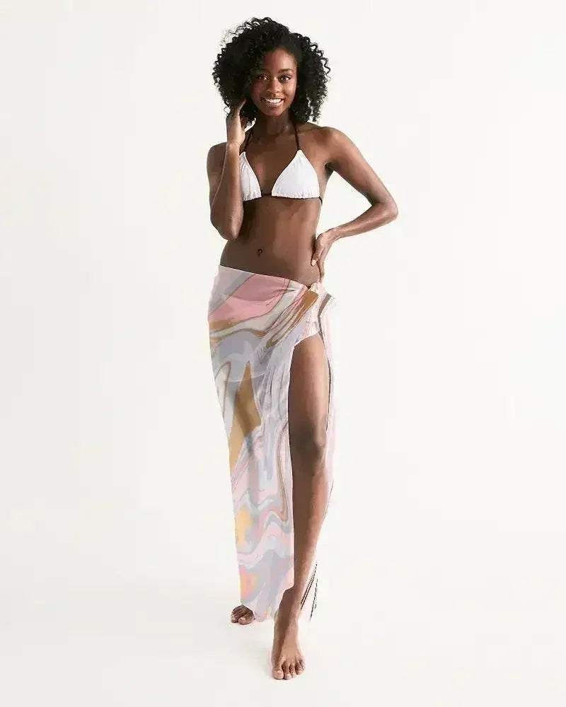 Sheer Love Marble Swimsuit Cover Up