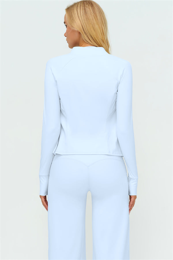 The Twirl Zip Jacket Halter Tank Top New Straight Leg Pants 3-Piece Set