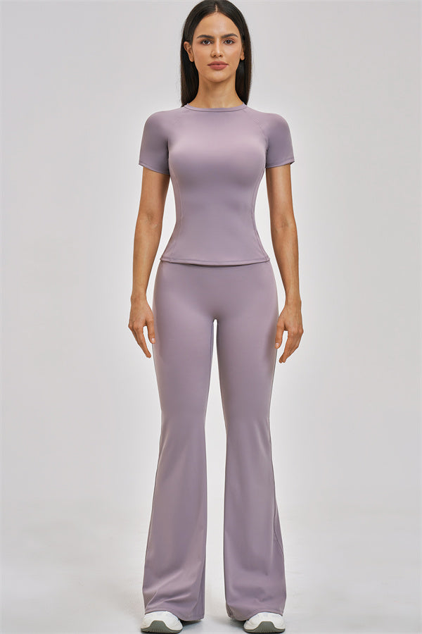 The Zenith T-shirt Flared Leggings 2-Piece Set