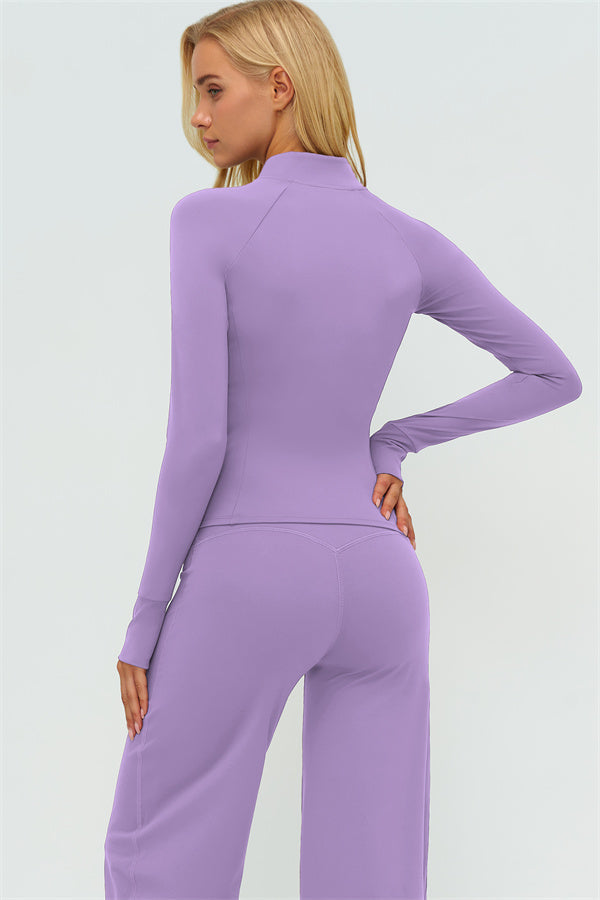 The Twirl Zip Jacket New Straight Leg Pants 2-Piece Set