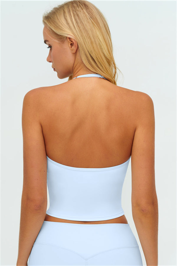 The Twirl Zip Jacket Halter Tank Top New Straight Leg Pants 3-Piece Set