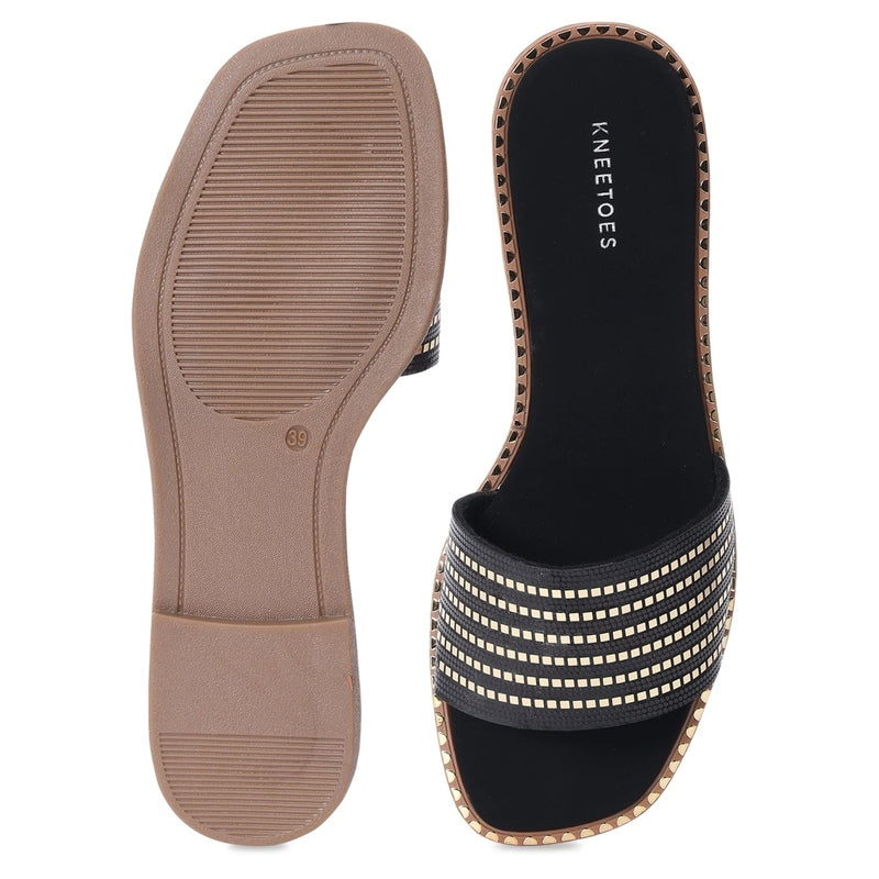 Lunelle – Black Slip-Ons