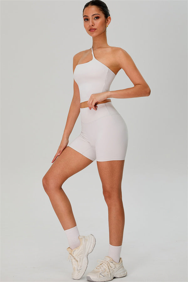 The Jewel One-Shoulder Crop Top Shorts 2-Piece Set