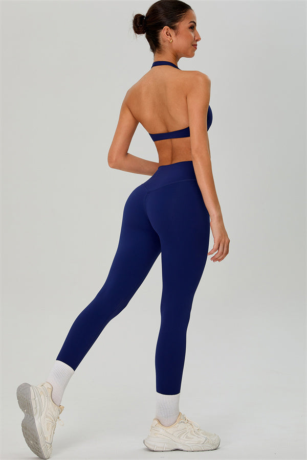 The Solid Sports Bra Leggings 2-Piece Set