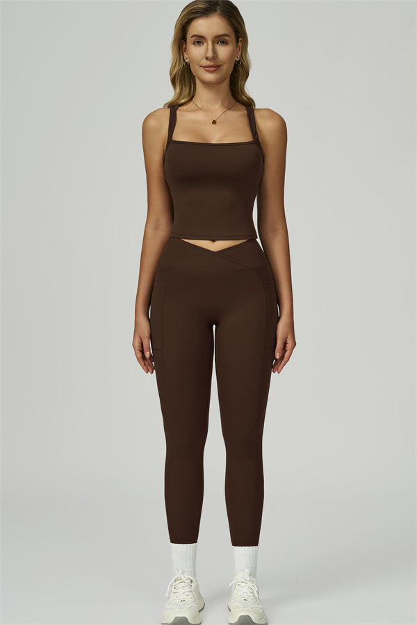 The Flourish Crop Tank Leggings 2-Piece Set