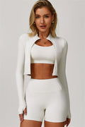 The Eloise Jacket Sports Bra Shorts 3-Piece Set