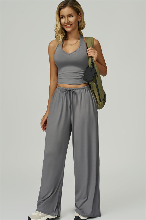 The Sprint Halter Tank Top Sweatpants 2-Piece Set