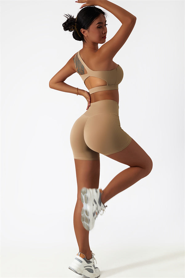 The Blissful Rose Sports Bra Shorts 2-Piece Set