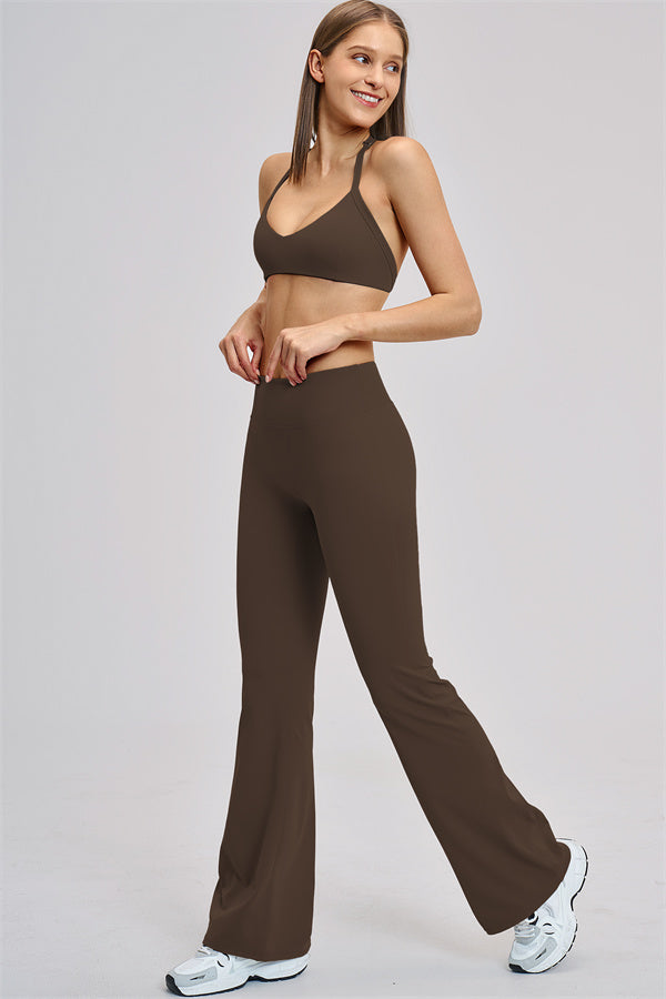 The Zestful Sports Bra Flared Leggings 2-Piece Set