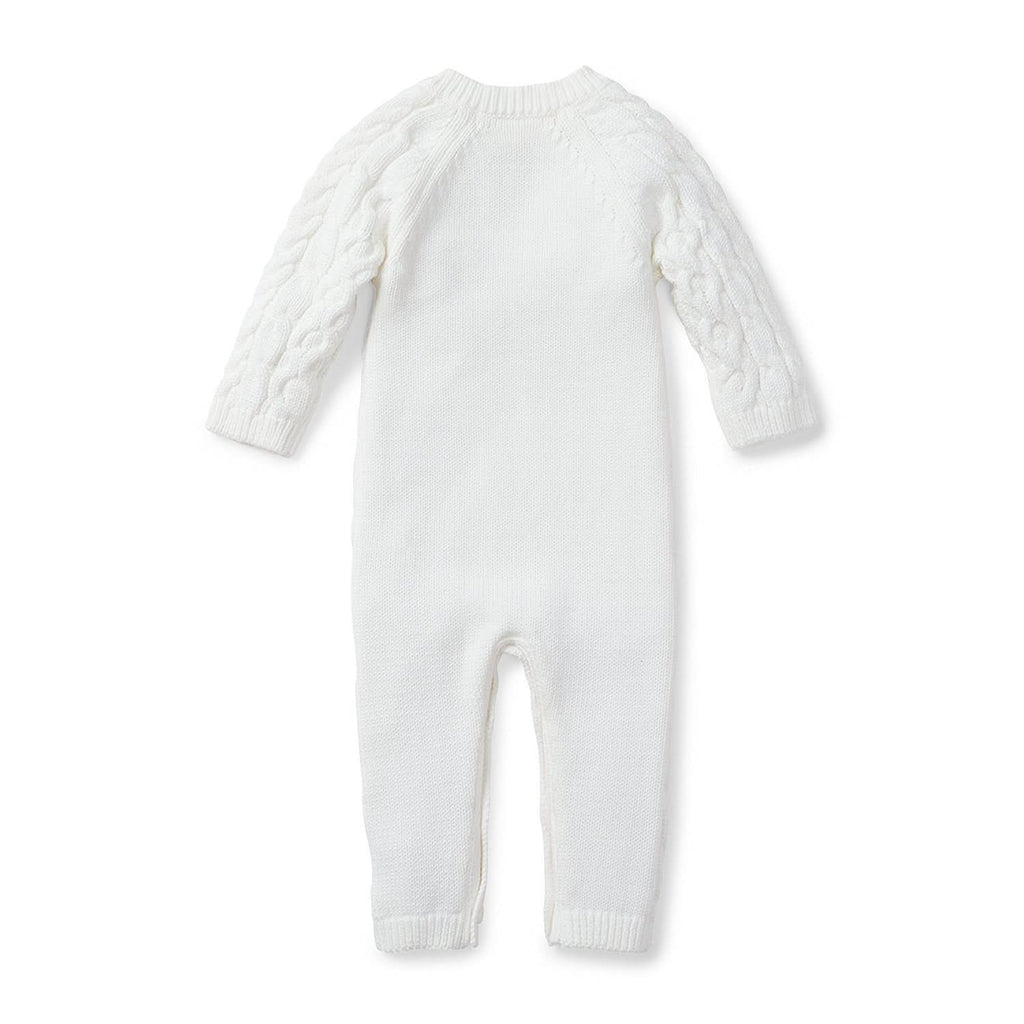 Organic Cable Knit Sweater Romper