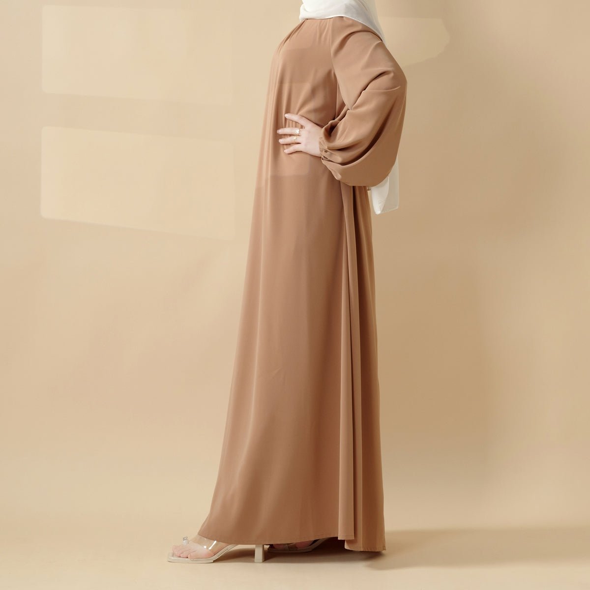 Candy Color Pleated Abaya | Must-have Essential Basic Dress (MA142)