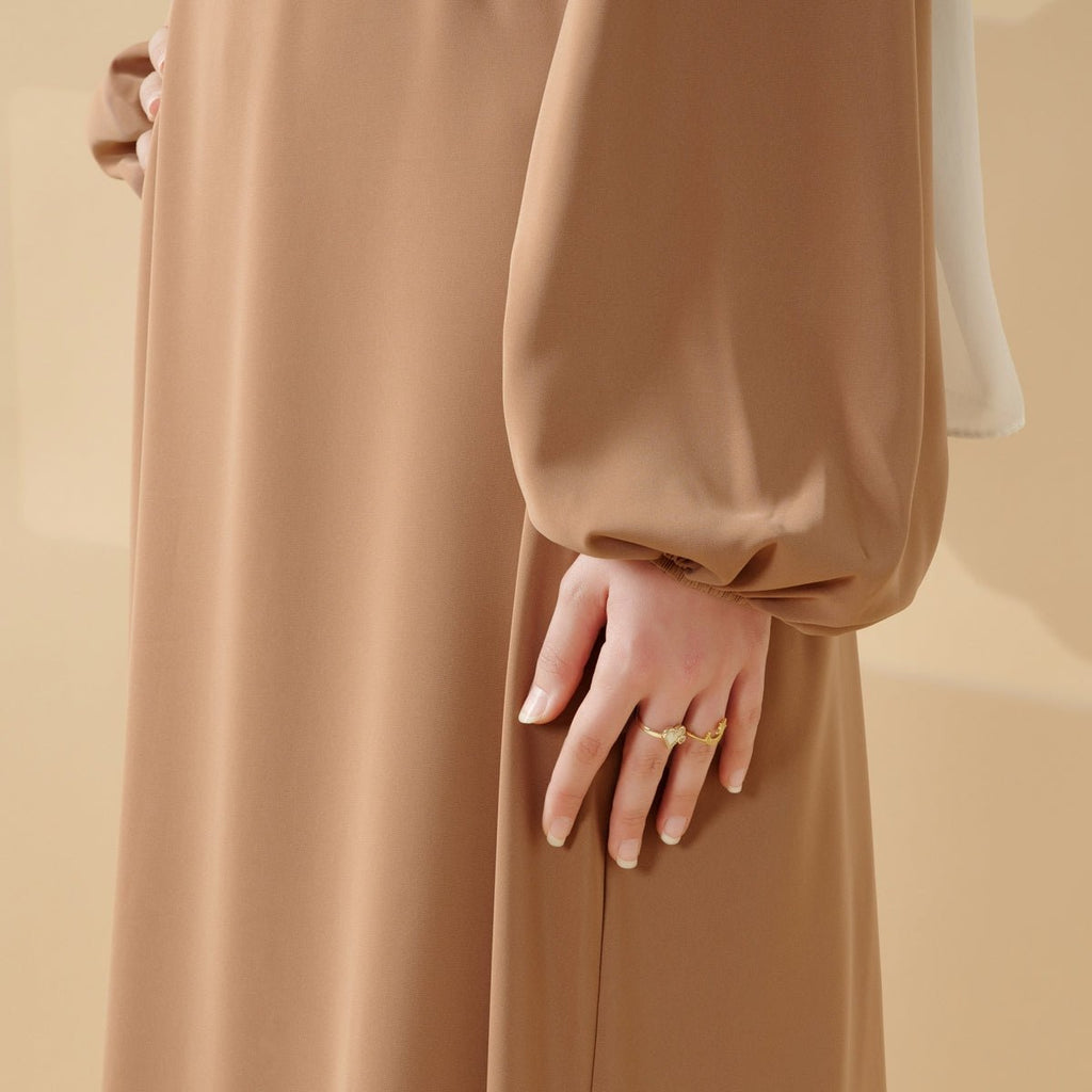 Candy Color Pleated Abaya | Must-have Essential Basic Dress (MA142)