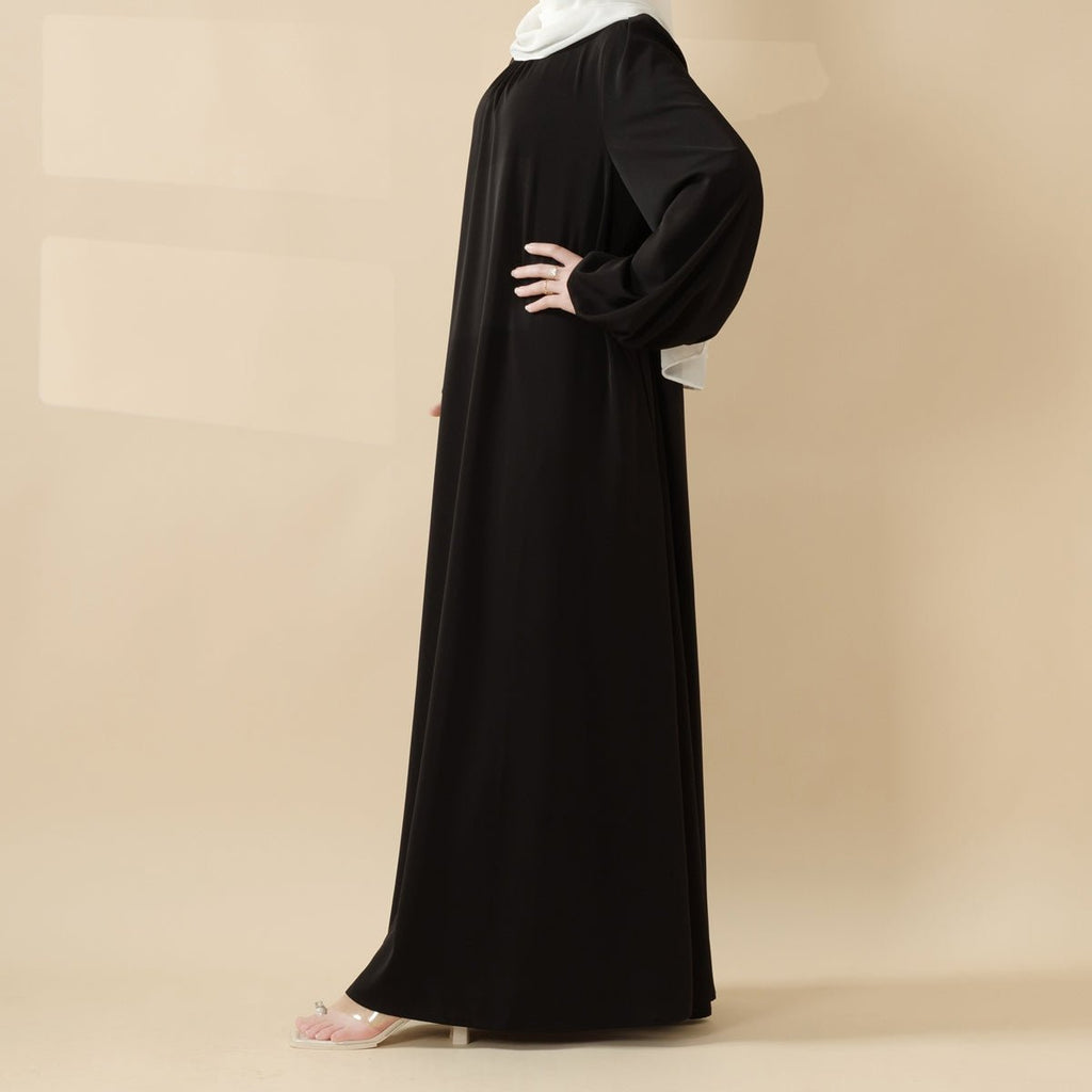 Candy Color Pleated Abaya | Must-have Essential Basic Dress (MA142)