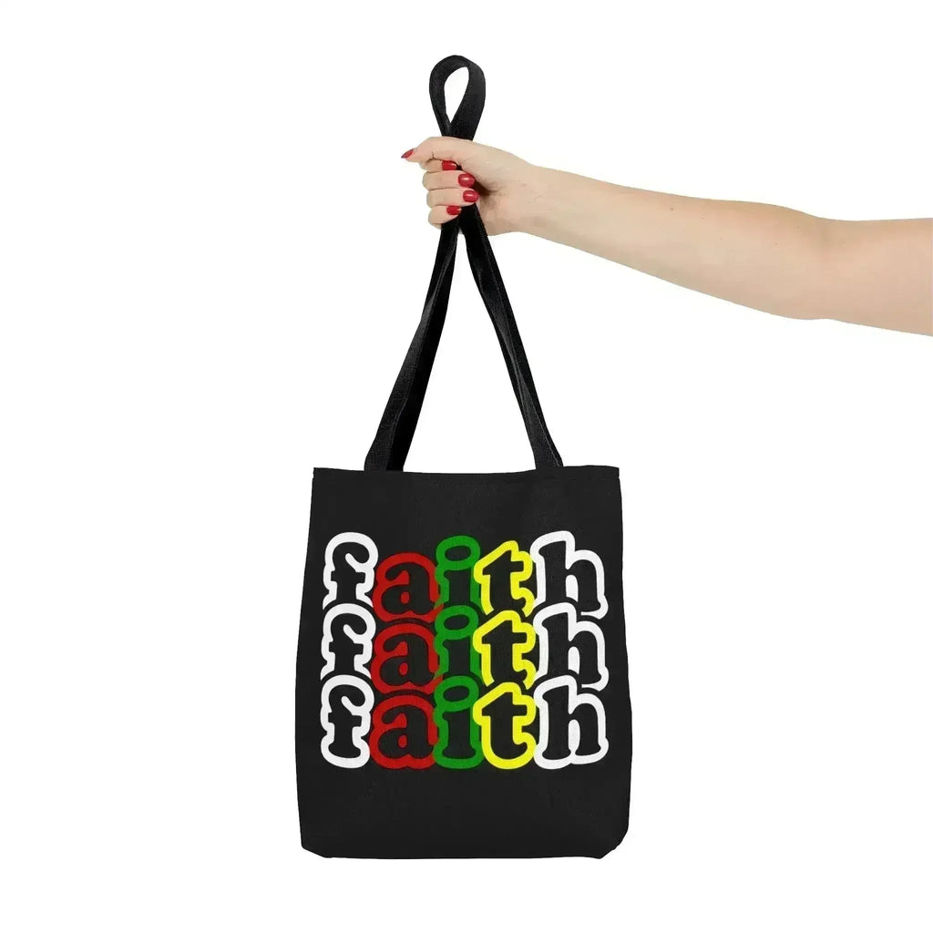 Large Tote Bag Faith Christian Inspiration Biblical Motivation Print
