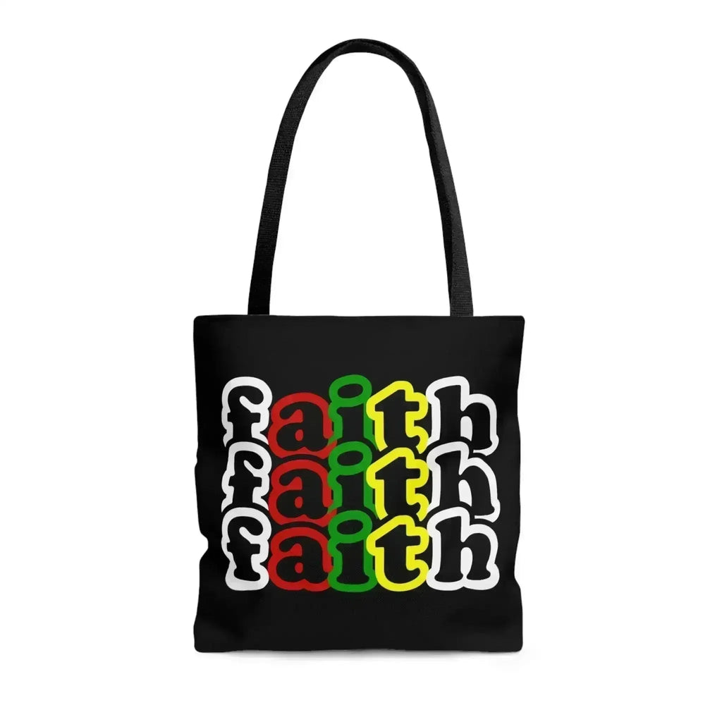 Large Tote Bag Faith Christian Inspiration Biblical Motivation Print