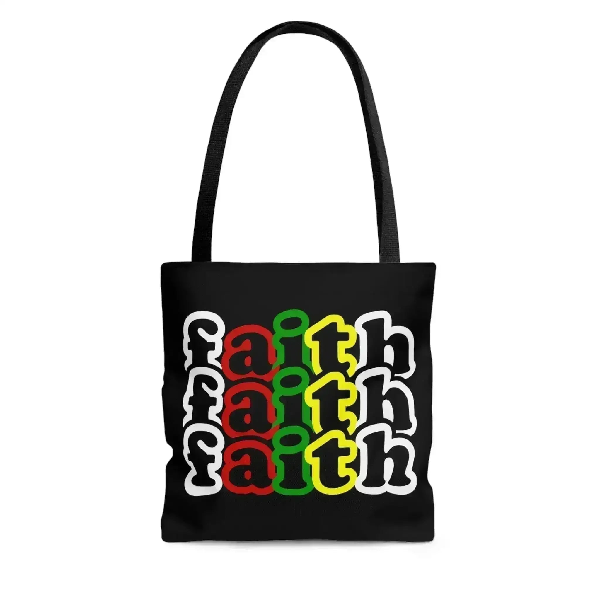 Large Tote Bag Faith Christian Inspiration Biblical Motivation Print