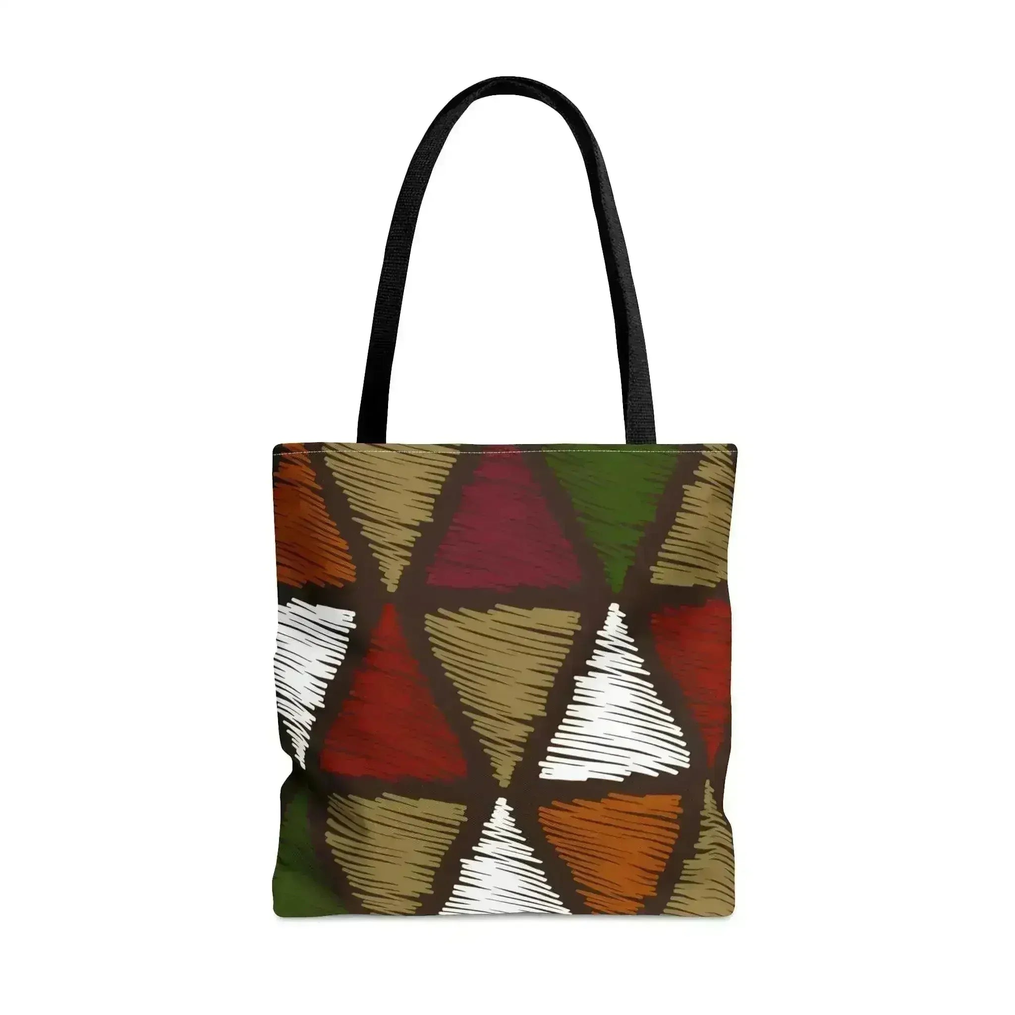 Large Tote Bag Multicolor Tribal Pattern
