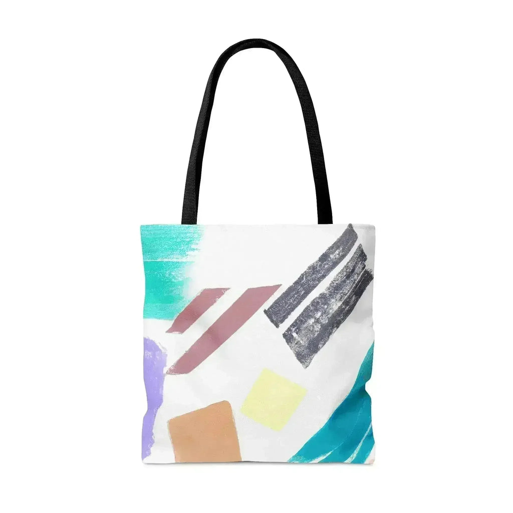 Large Tote Bag Pastel Pattern